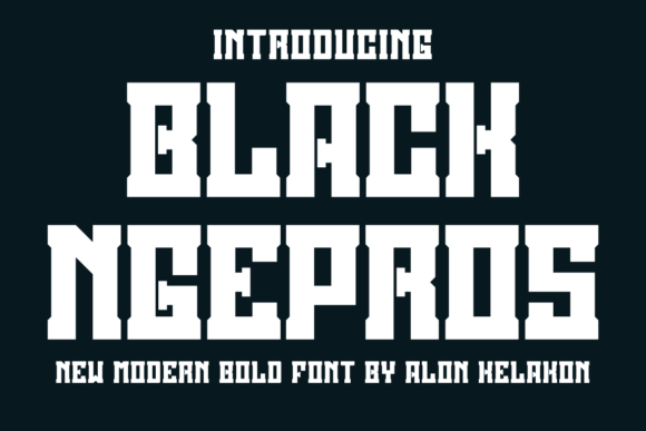 Black Ngepros Font for Bold Branding