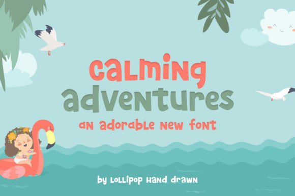 Calming Adventures: A Modern Typeface for Small Business Branding