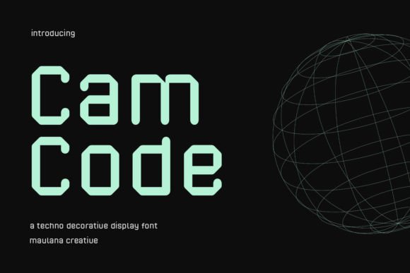Camcode: A Futuristic Font for Editorial Design