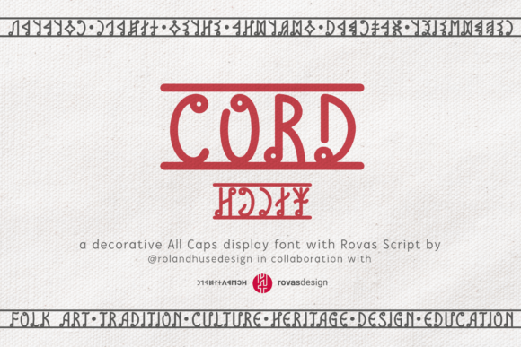 Cord Font for Creative Projects