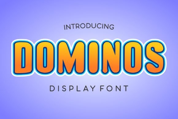 Dominos: A Bold Display Font for Creative Projects