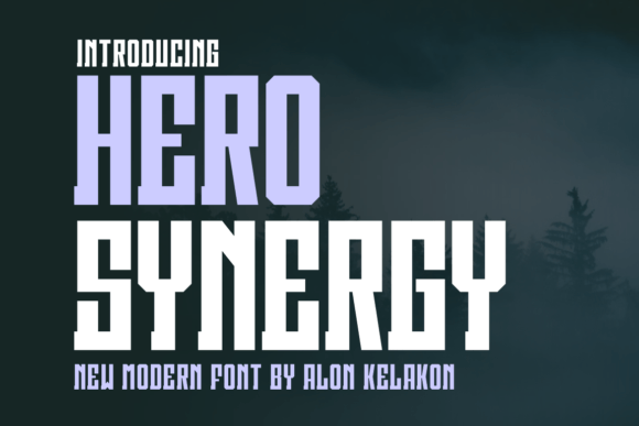 Hero Synergy: A Bold Display Font for Makers