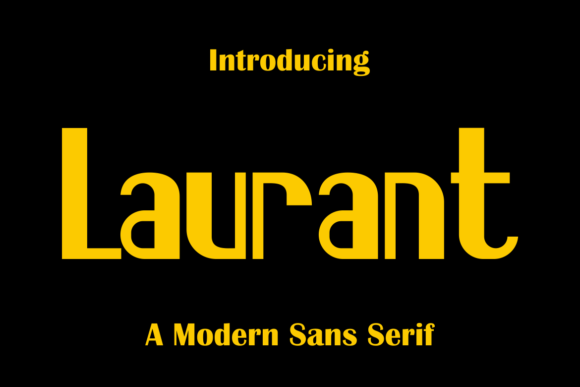 Laurant: A Sweet Display Font