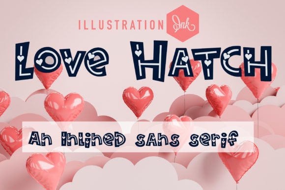 Love Hatch Font Review: Retro Inline Style for Branding