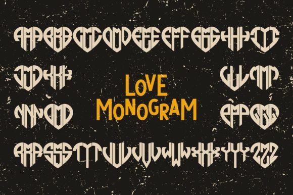 Love Monogram Font for Creative Projects