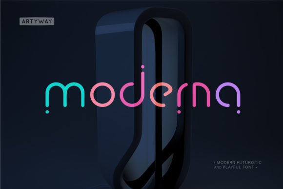 Moderna Font for Editorial Design