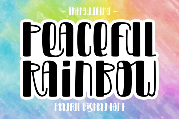Peaceful Rainbow: The Bold Display Font for Impact