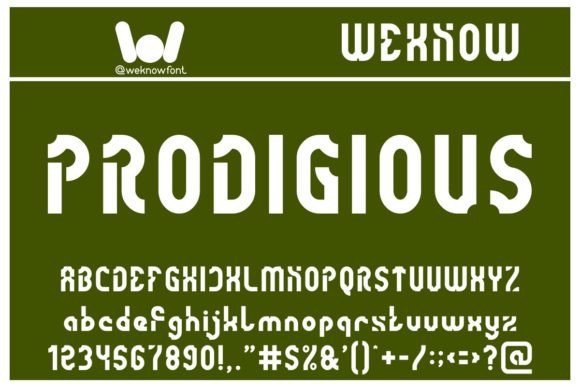 Prodigious: A Bold Display Font for Digital Campaigns