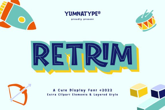 Retrim: A Display Font for Bold Branding