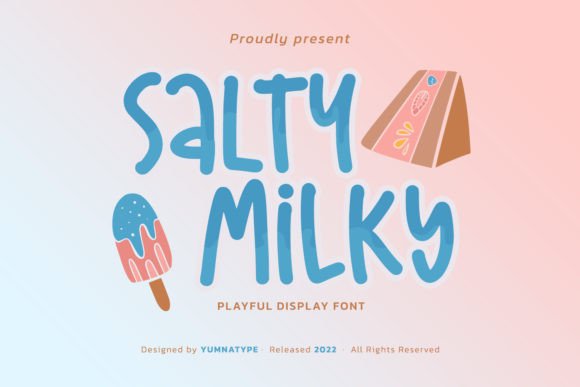Salty Milky Font for Creative Brands