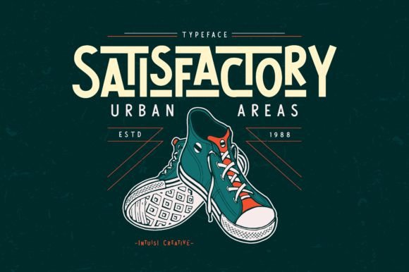 Satisfactory: A Vintage Display Font for Editorial Charm