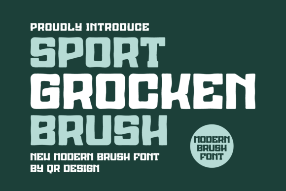 Sport Grocken Brush Font for Bold Web Headers