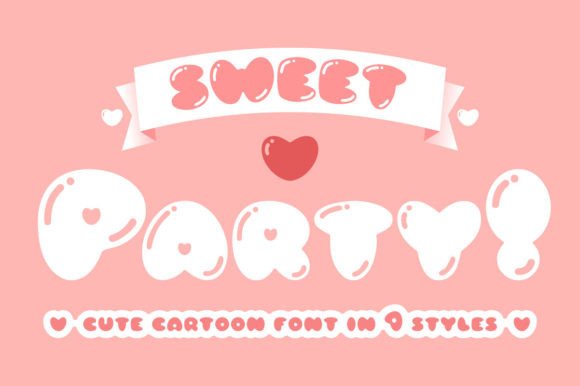 Sweet Party Font: Bold Handwritten Style for Crafts