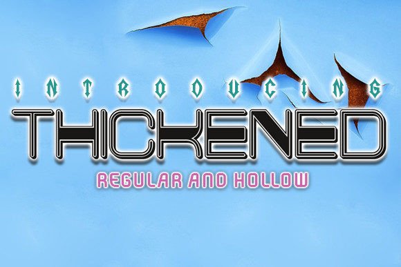 Thickened: A Bold 3D Typeface for Editorial Impact