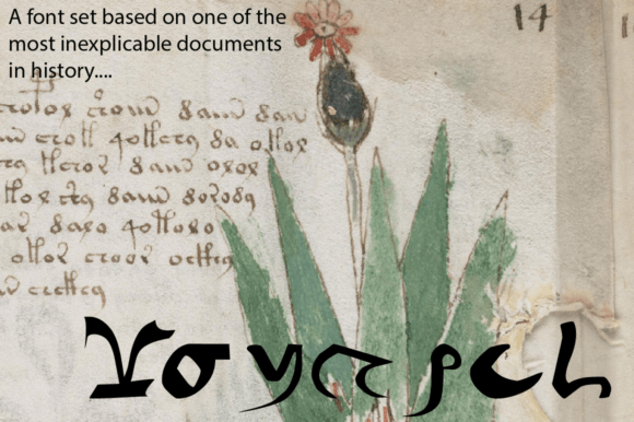 Voynich - Hollow: An Alien Display Font for Makers