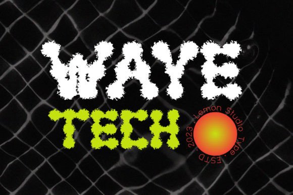 Waye Tech: A Modern Display Font for Digital Brands